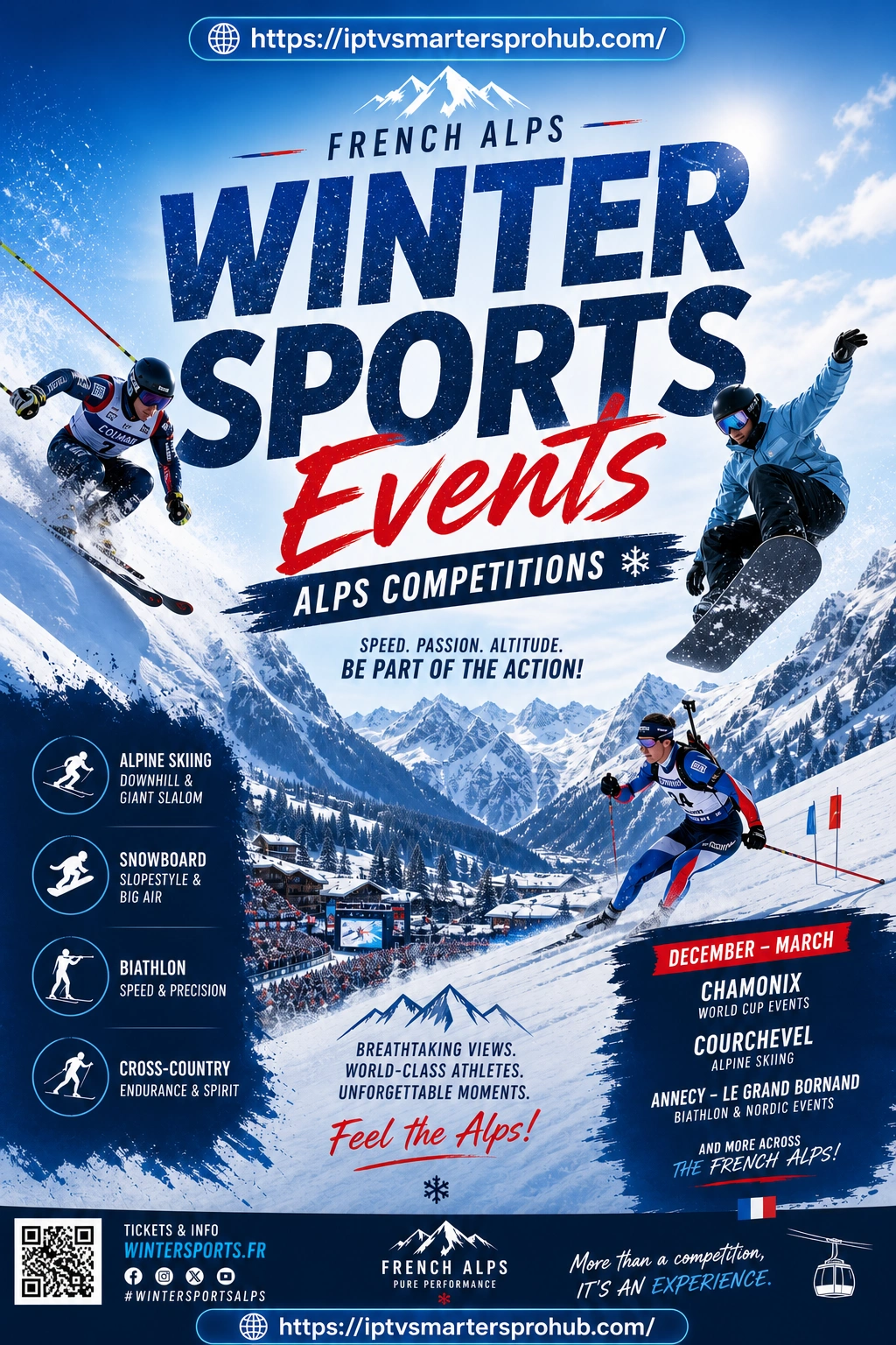 Compétitions de sports d'hiver, ski et biathlon en direct
